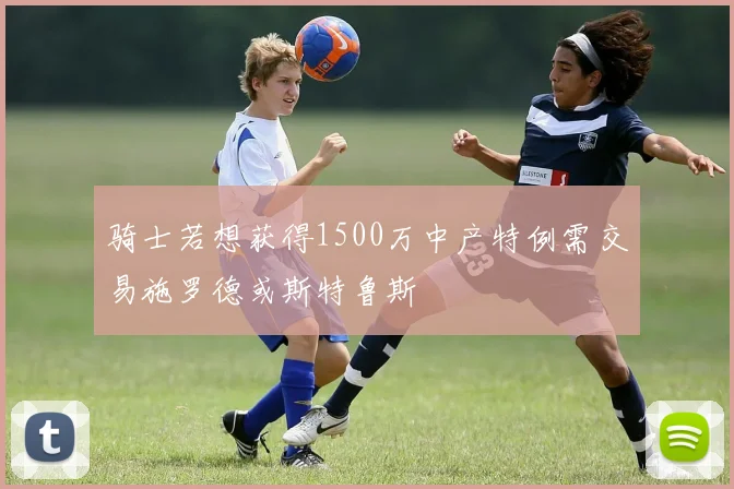 骑士若想获得1500万中产特例需交易施罗德或斯特鲁斯